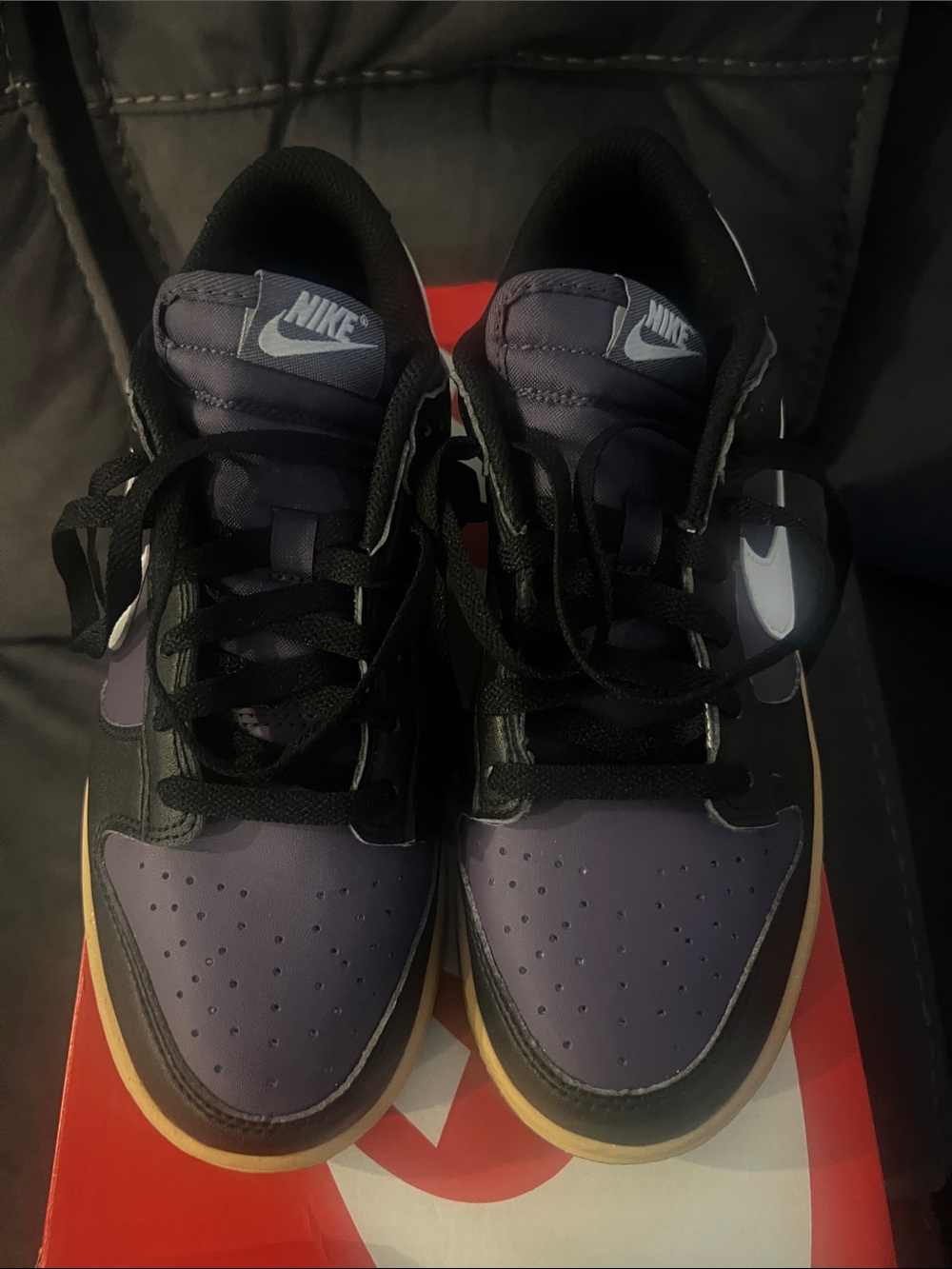 Nike Women’s Low-Top Sneakers in Purple and Black